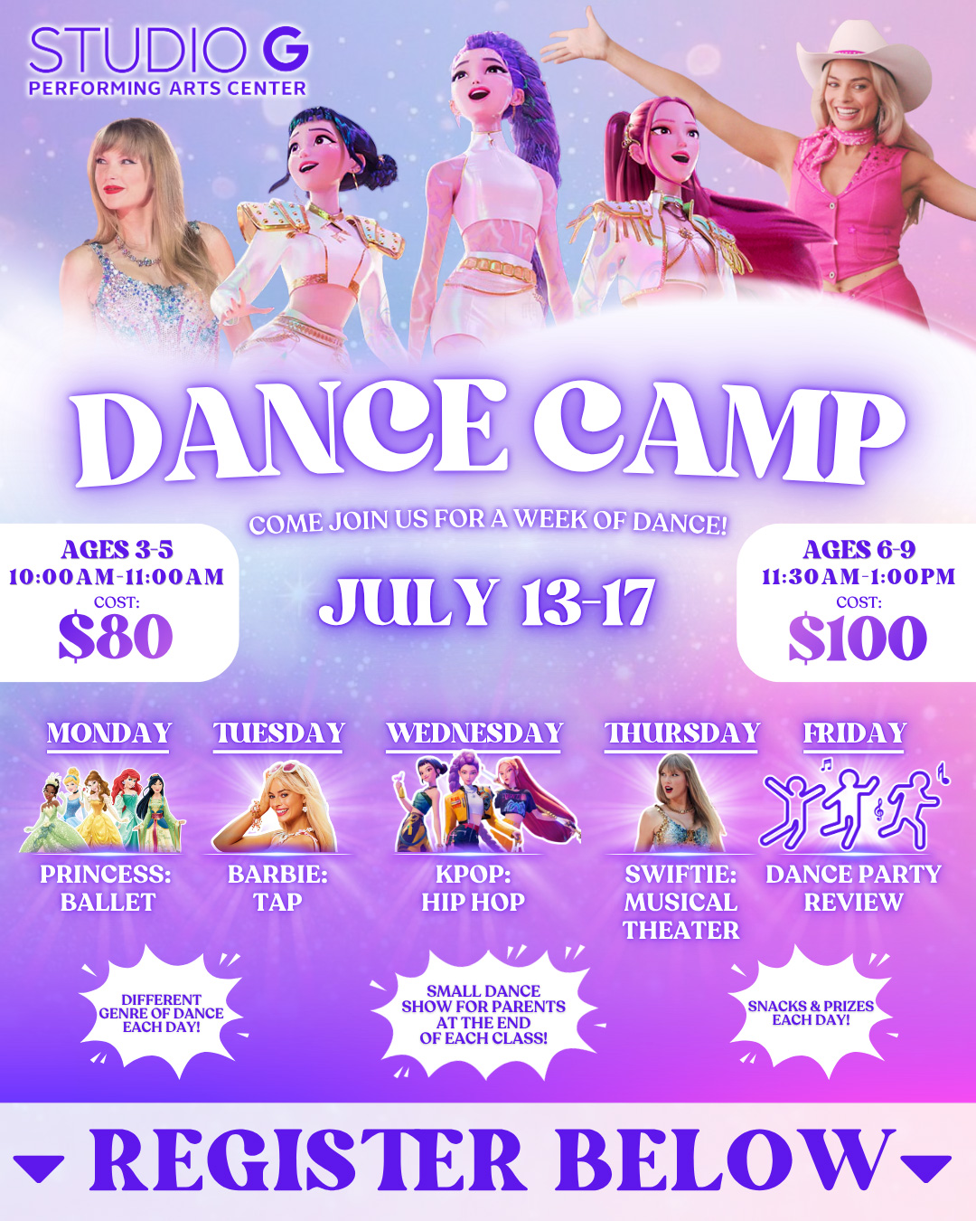 Dance Camp Summer Flyer
